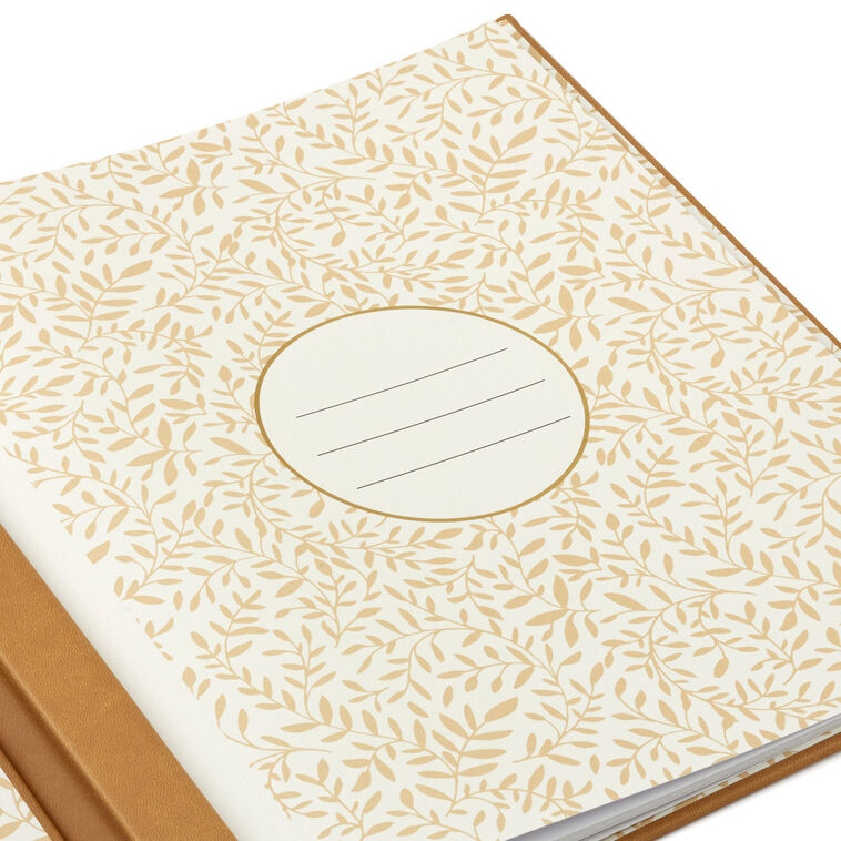 Our Family Gold on Tan Refillable Photo Album