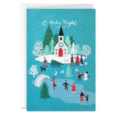 Church and Town Packaged Christmas Cards, Set of 5