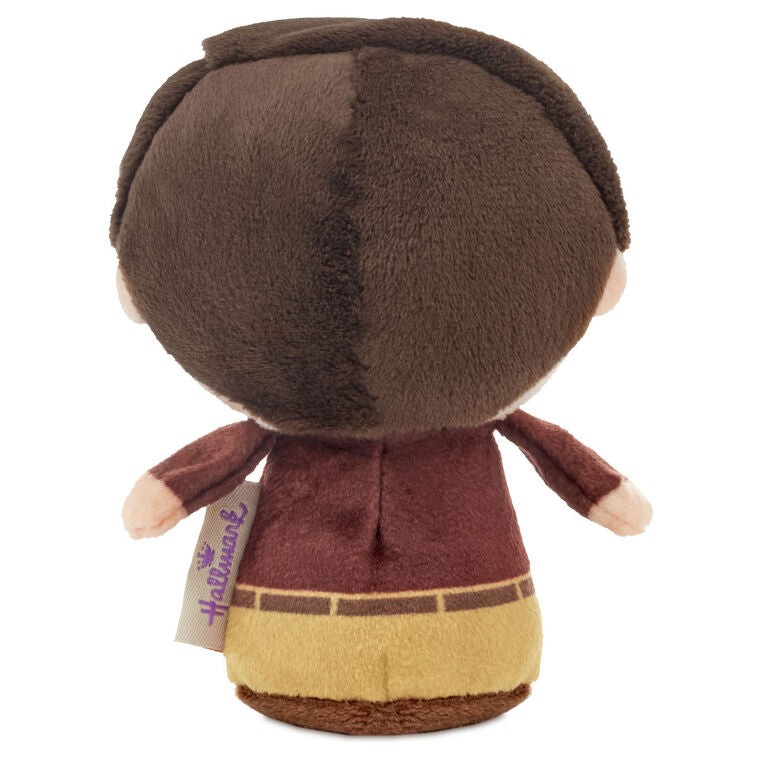 Ron Swanson plush with iconic mustache, checked shirt, and serious expression from NBC’s Parks and Recreation.

