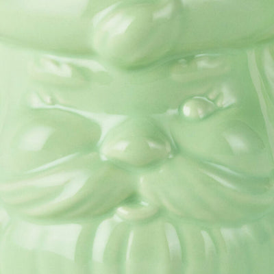 Mint Green Sculpted Santa Mug, 8 oz.
