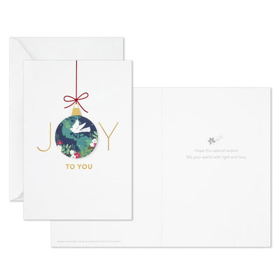 UNICEF Peaceful Earth Ornament Boxed Christmas Cards, Pack of 12