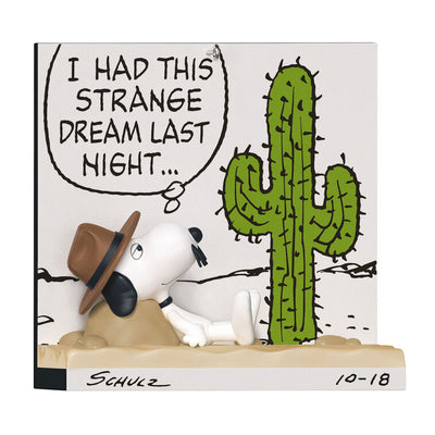 Hallmark Keepsake ornament of Spike, Snoopy’s brother, resting by a cactus and rock, comic strip design, Peanuts, 2025 Premiere event.