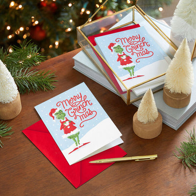 Dr. Seuss's How the Grinch Stole Christmas!™ Merry Grinch-mas Boxed Christmas Cards, Pack of 16