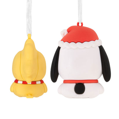 Peanuts® Holiday Snoopy and Woodstock Magnetic Hallmark Ornaments, Set of 2