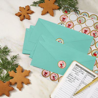 Nostalgic Winter Icons Round Christmas Seals, 2 Sheets