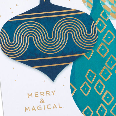 Merry and Bright Ornaments Boxed Christmas Cards, Pack of 16
