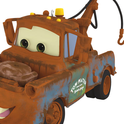 Hallmark Keepsake Cars Mater ornament, brown tow truck with sound and motion, Disney/Pixar Christmas tree decoration.