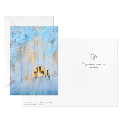 UNICEF Deer in Snowy Woods Boxed Christmas Cards, Pack of 20