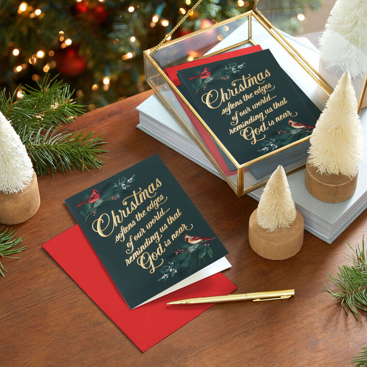 Christmas Reminds Us God Is Near Boxed Christmas Cards, Pack of 12