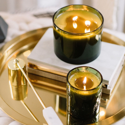 Frasier Fir Green Glass Candle 6.5 oz