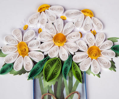 White Daisies in Jar