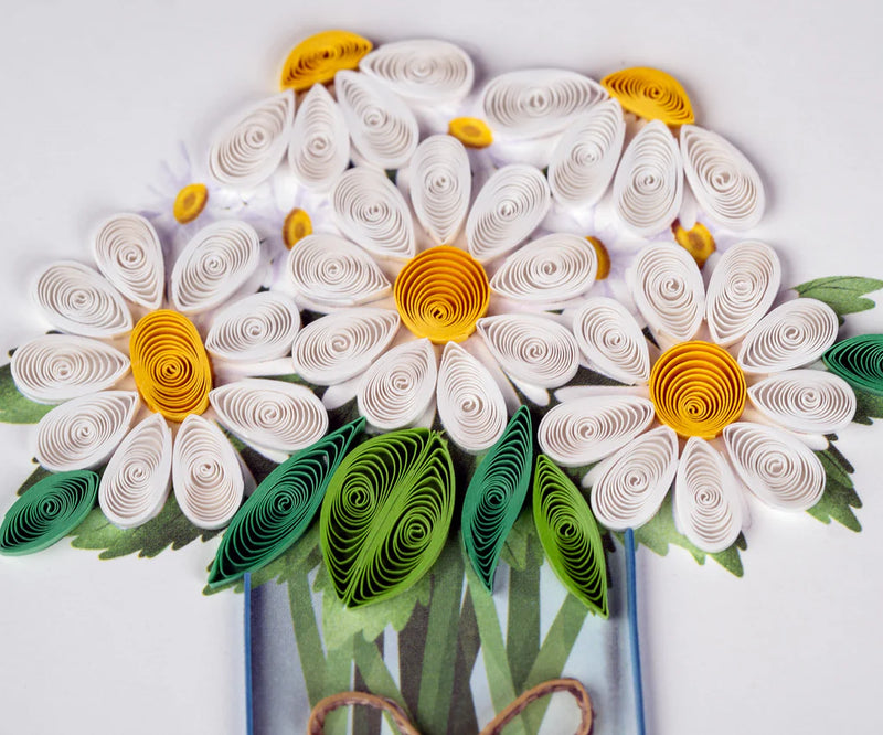 White Daisies in Jar