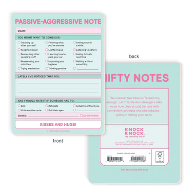 Nifty Notes- Passive Aggressive