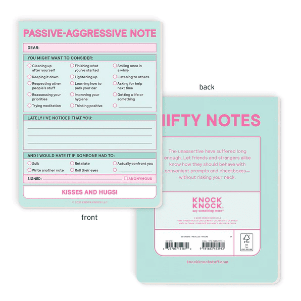 Nifty Notes- Passive Aggressive
