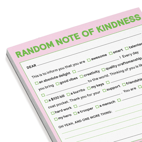 Nifty Notes- Random Note of Kindness