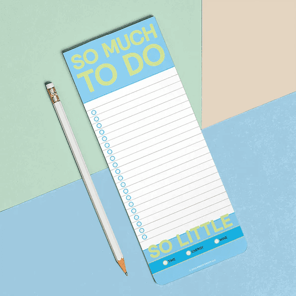 Make-a-List Pads- So Much To Do