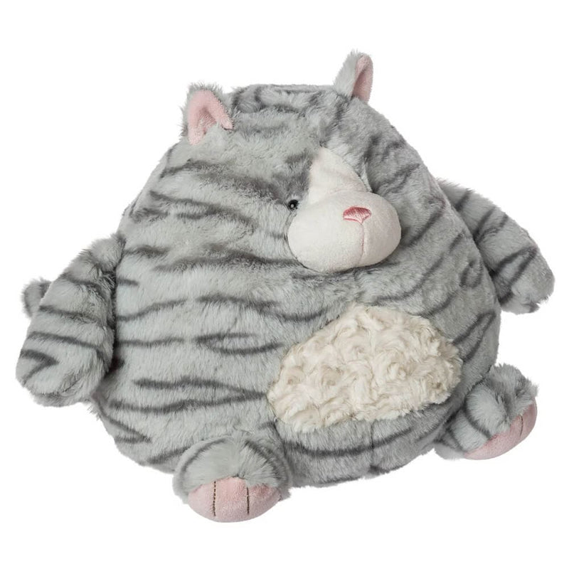 
A 10-inch Mary Meyer Puffernutter Kitty plush with a cute and cuddly design, perfect for hugging and bedtime snuggles.  