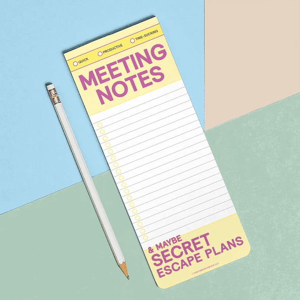 Make-a-List Pads- Meeting Notes