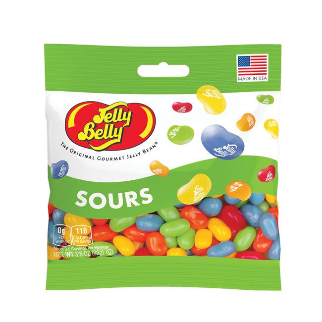 Sours Jelly Beans Grab & Go Bag 3.5 oz