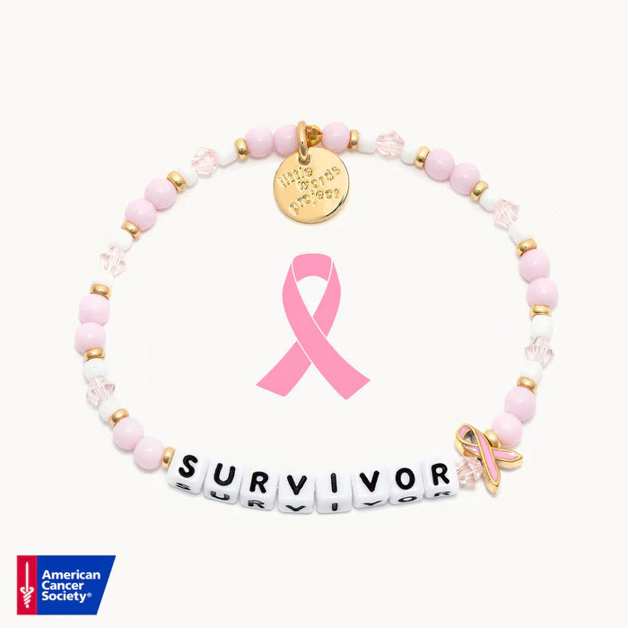 White-Survivor-Think Pink - Small/Medium