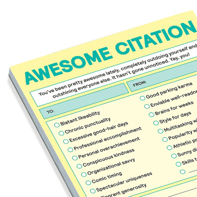 Nifty Notes- Awesome Citation