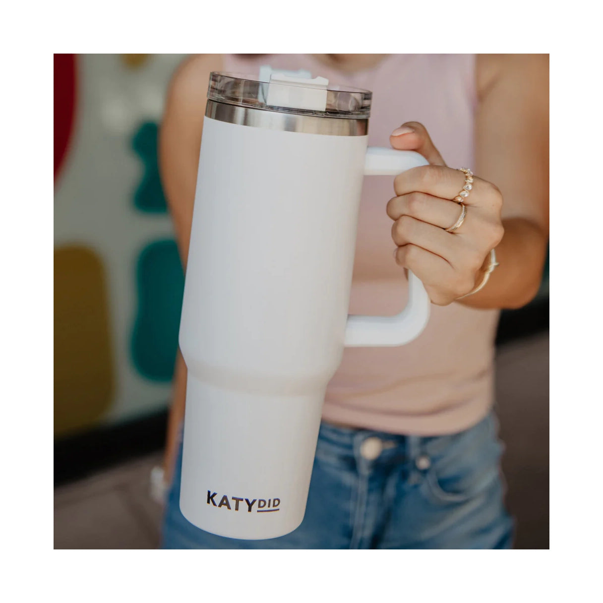 40oz Katydid Tumbler White