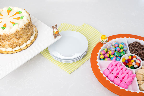 Nora Fleming chick in egg mini with pastel details; perfect Easter or spring serveware accent; hand-painted; hand wash only.

