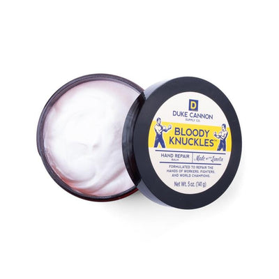 That's why Duke Cannon introduced Bloody Knuckles Hand Repair Balm. Made with lanolin,
