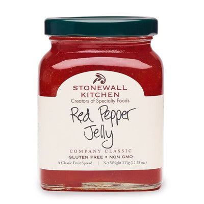 Red Pepper Jelly is the perfect blend of flavorful, sweet red peppers, sugar, and a dash of cayenne pepper.