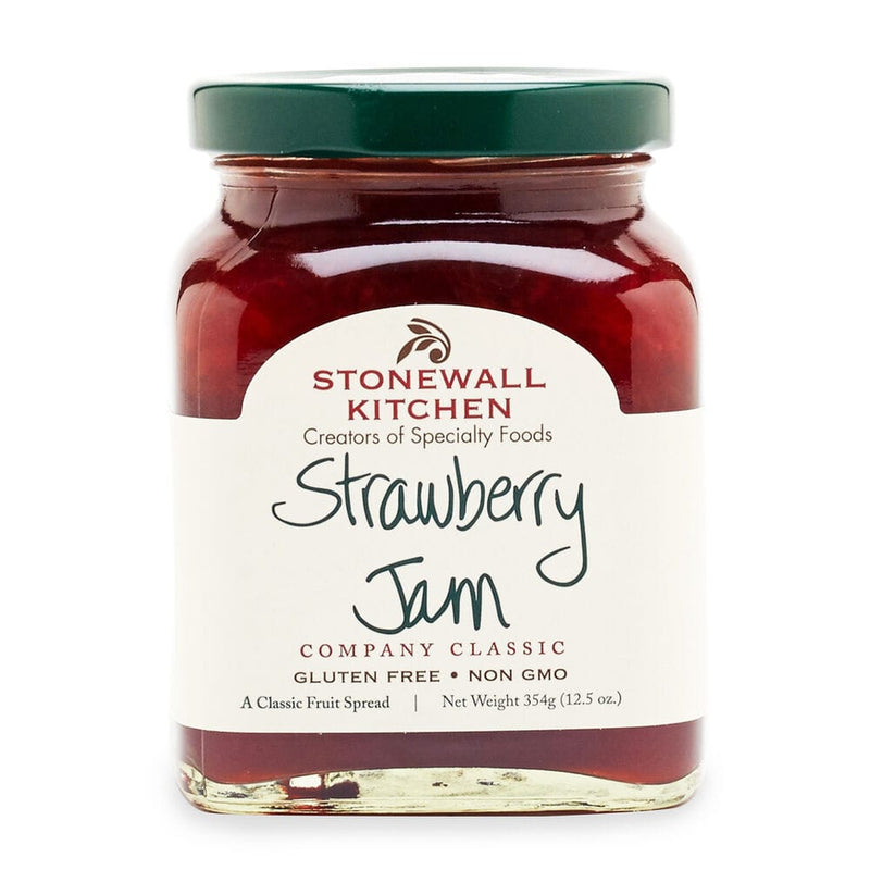 Strawberry Jam  Made with big chunks of sweet, sun-ripened strawberries, our classic Strawberry Jam tastes