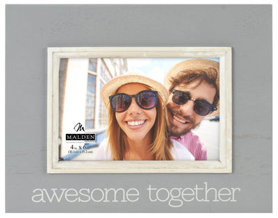 Awesome Together Frame: 4x6 with an inner frame border and horizontal display only