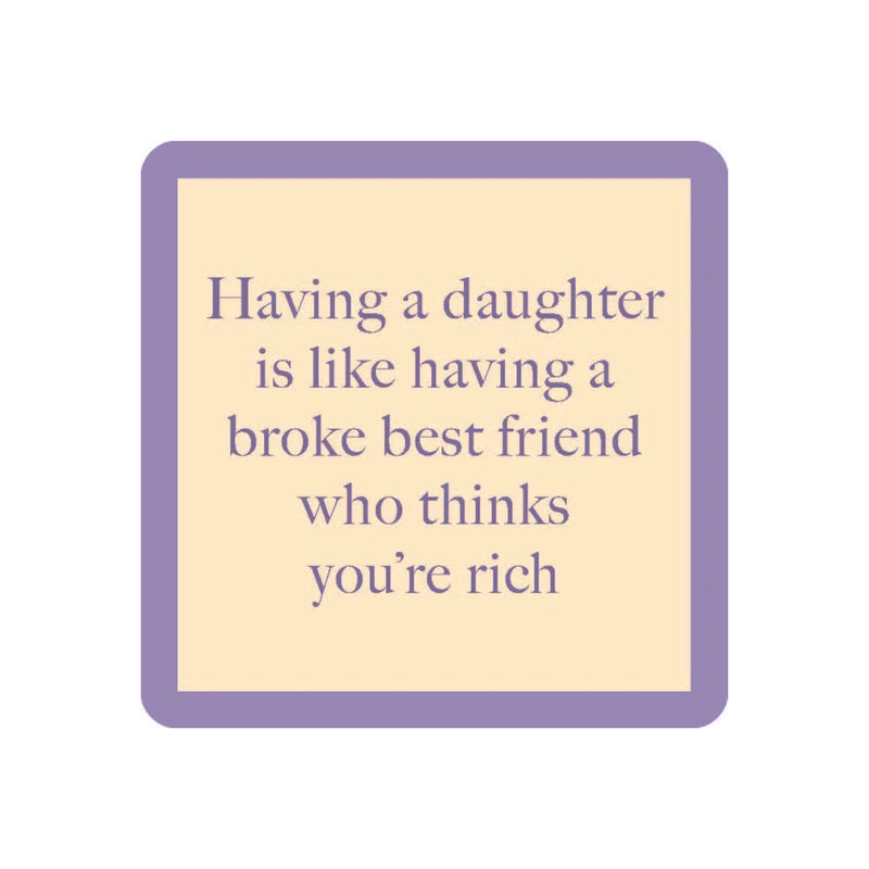 Drinks on me, Best Friend Broken Funny Coaster 