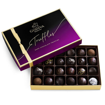 Godiva dark chocolate truffles Filled with flavors that were inspired