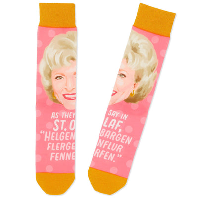 The Golden Girls' pair of novelty crew socks One size fits most adults.