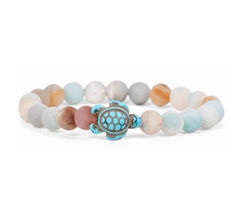 The Journey Sea Turtle Bracelet - Sky Stone