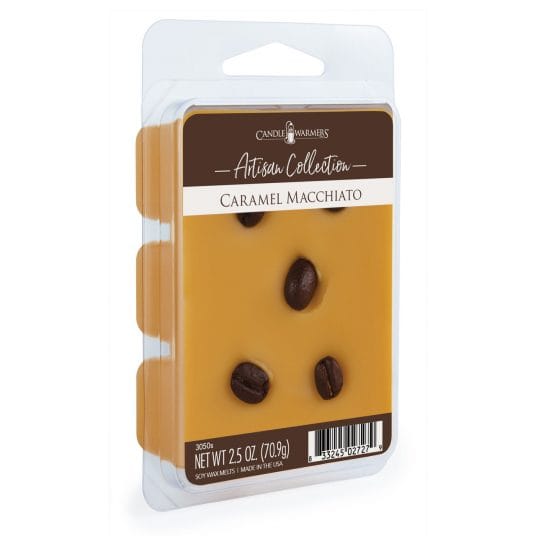 Caramel Macchiato Artisan Wax Melts with Creamy CaramelTOP NOTES: Sweet, Caramelized Sugar, Butter MID NOTES: Chocolate Cream, Vanilla Ice Cream BASE NOTES: Roasted Coffee Bean, Caramel