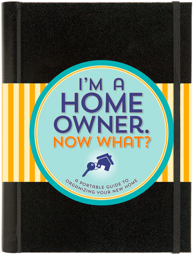 I'm a homeowner, now what? This backpack- and purse-sized guided notebook will make planning easier for the new homeowner 