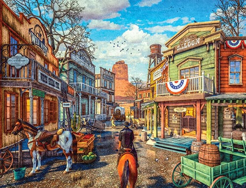 Old Western Town 500-Piece Jigsaw Puzzle