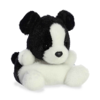 Black and white Steiff Teddy Bear with stitched eyes and smile