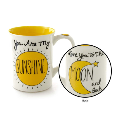 You Are My Sunshine Mugwith bright hues and a cute sun graphic on the handle.