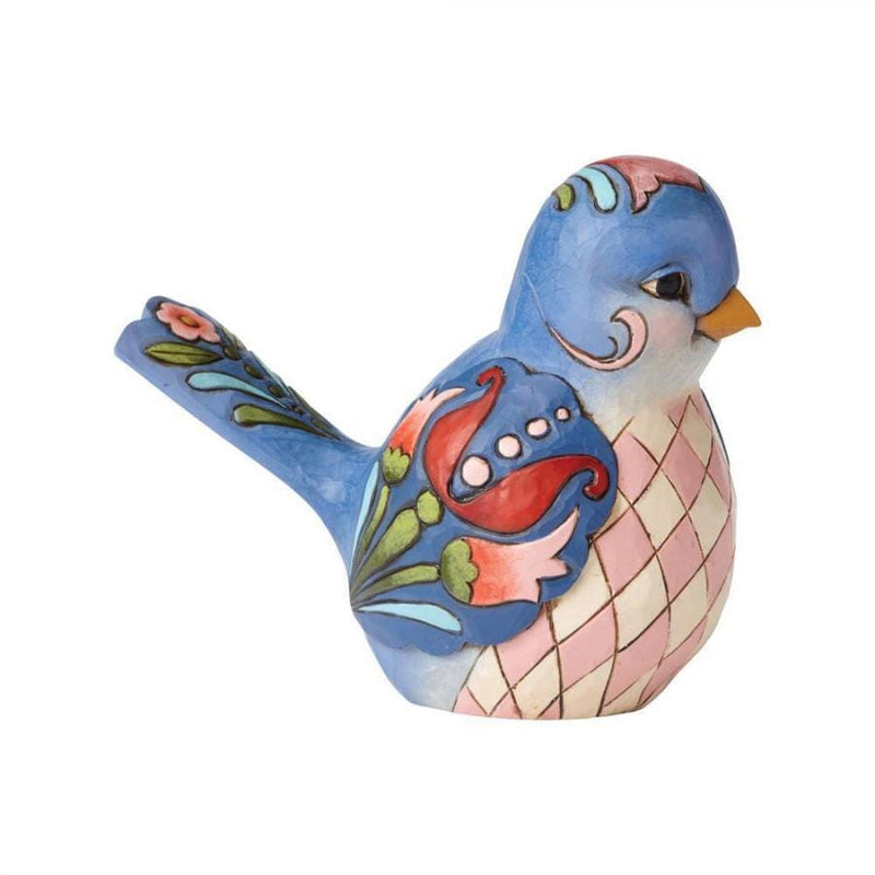 Blue Floral Bird