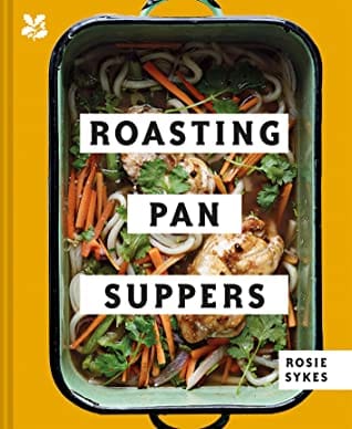 Roasting Pan Suppers is a cookbook that contains over 70 recipes for delicious and easy-to-make meals.