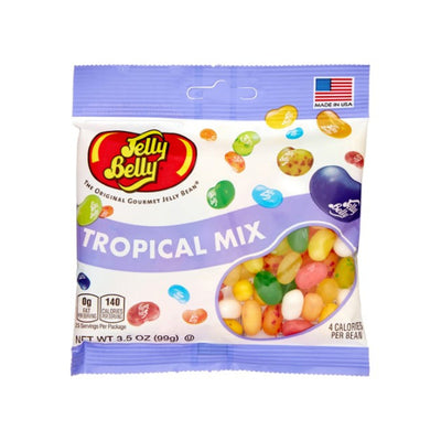 The Beananza tropical mix from Jelly Belly is for candy lovers of all ages. This bag includes an assortment of 15 tropical flavors.