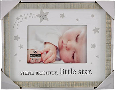 4X6 Shine Bright Little Star Rustic Frame