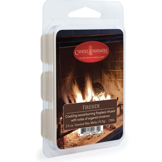 Fireside Classic Wax Melts with Notes of Sugared Cinnamon and Other Flavors