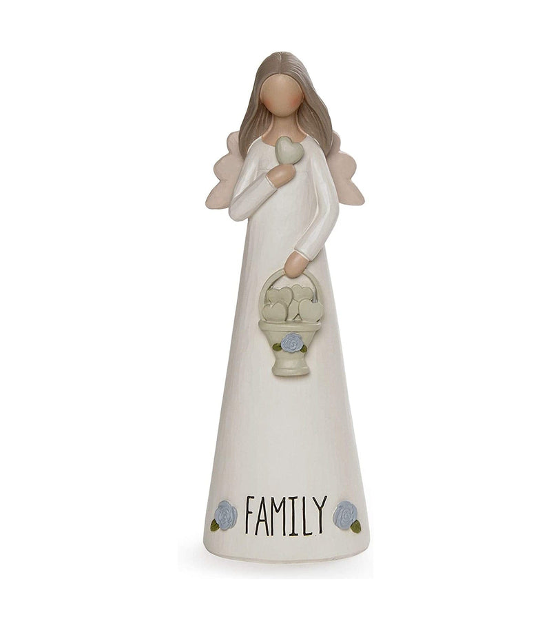 Family Angel with Basket Figurine is to design a product that makes you smile, is uplifting, instills comfort, and honors the journey of life.