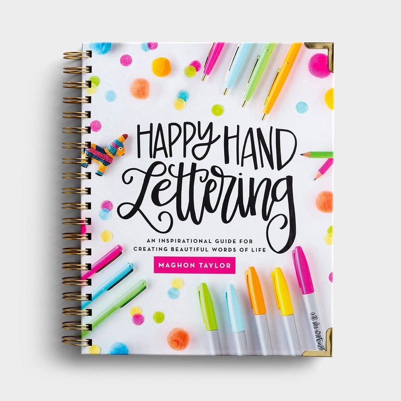 Happy hand lettering Take notes, jot down prayer requests, and practice your inspirational lettering in the included journal.