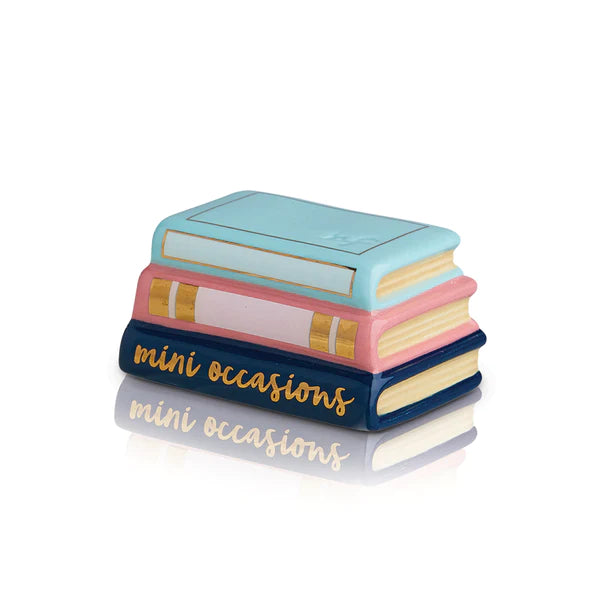 Stack of three books titled “Mini Occasions” 