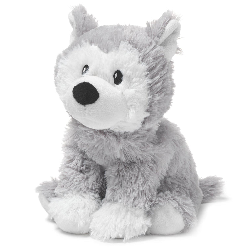 soothes, warms, and comforts a 2-pound baby. plush Husky.