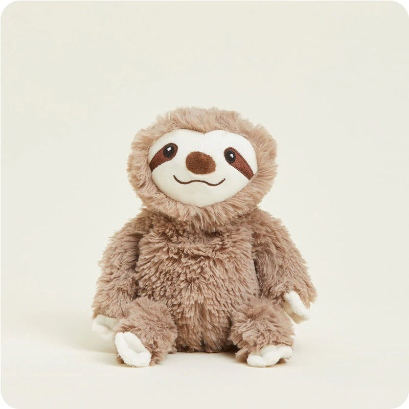 Sloth Junior has Velcro, making them perfect for mixing and matching with other Warmies®.
